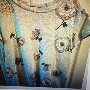 LOFT Vintage Soft floral short sleeve top M
